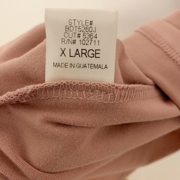 Nordstrom Gibson Pink Asymmetrical Ruffle Hem Tank - Picture 6 of 7